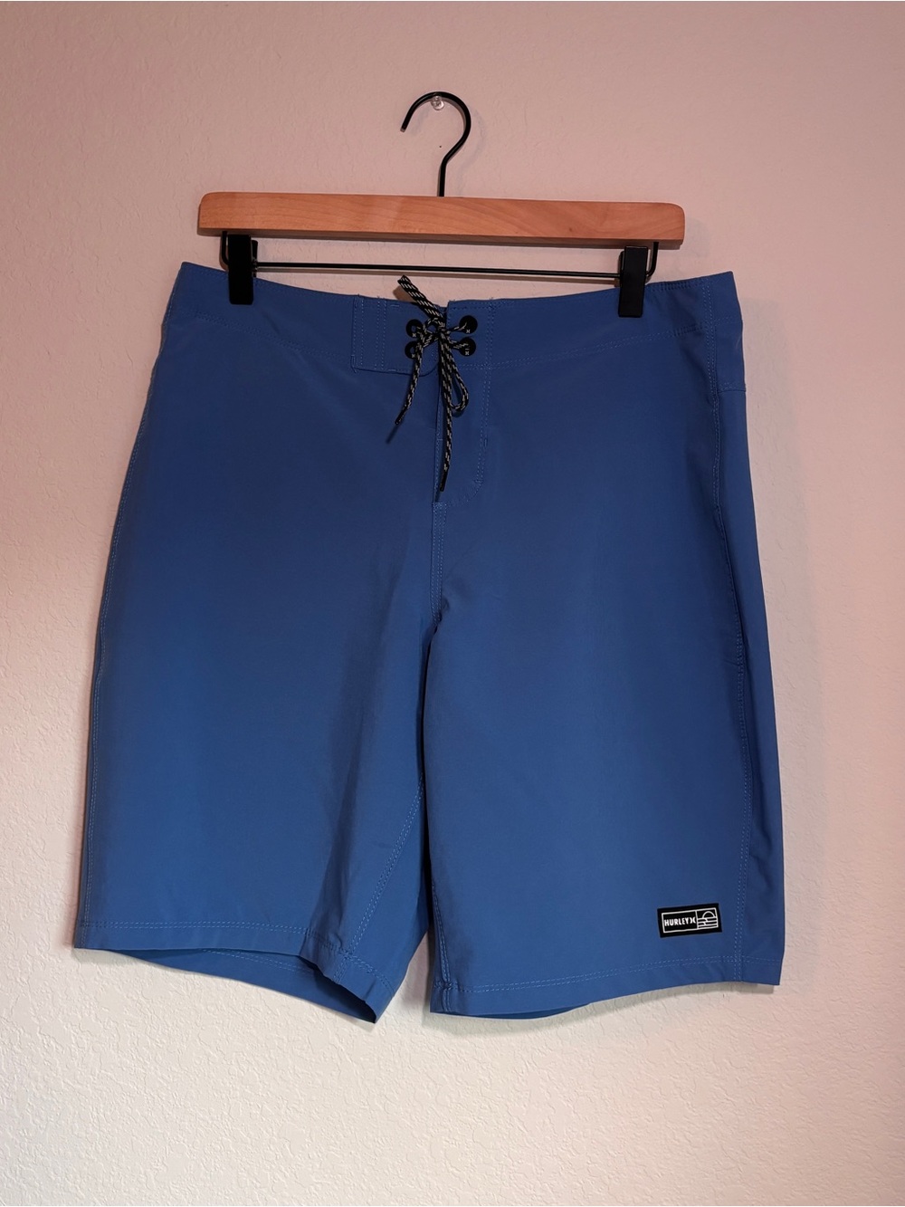 Hurley Men’s Blue Board Shorts Swim Trunks Size 32 Surf Beach Coastal